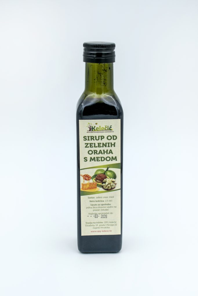 Sirup od zelenih oraha s medom